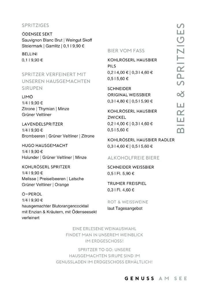 Menu_Genuss Gasthaus Kohlröserlhütte_Bad Aussee_immagine_2