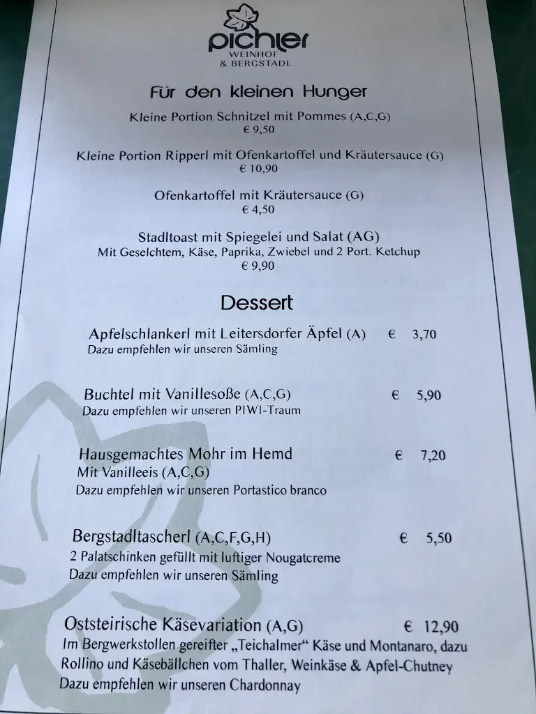 Menu_Bergstadl Pichler - Weinwirtshaus_Bad Blumau_image_4