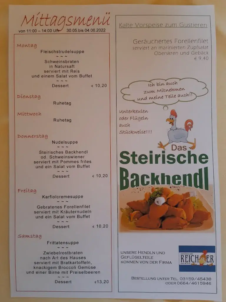 Menu_Cafe Restaurant zum Campi_Bairisch Kölldorf_image_1