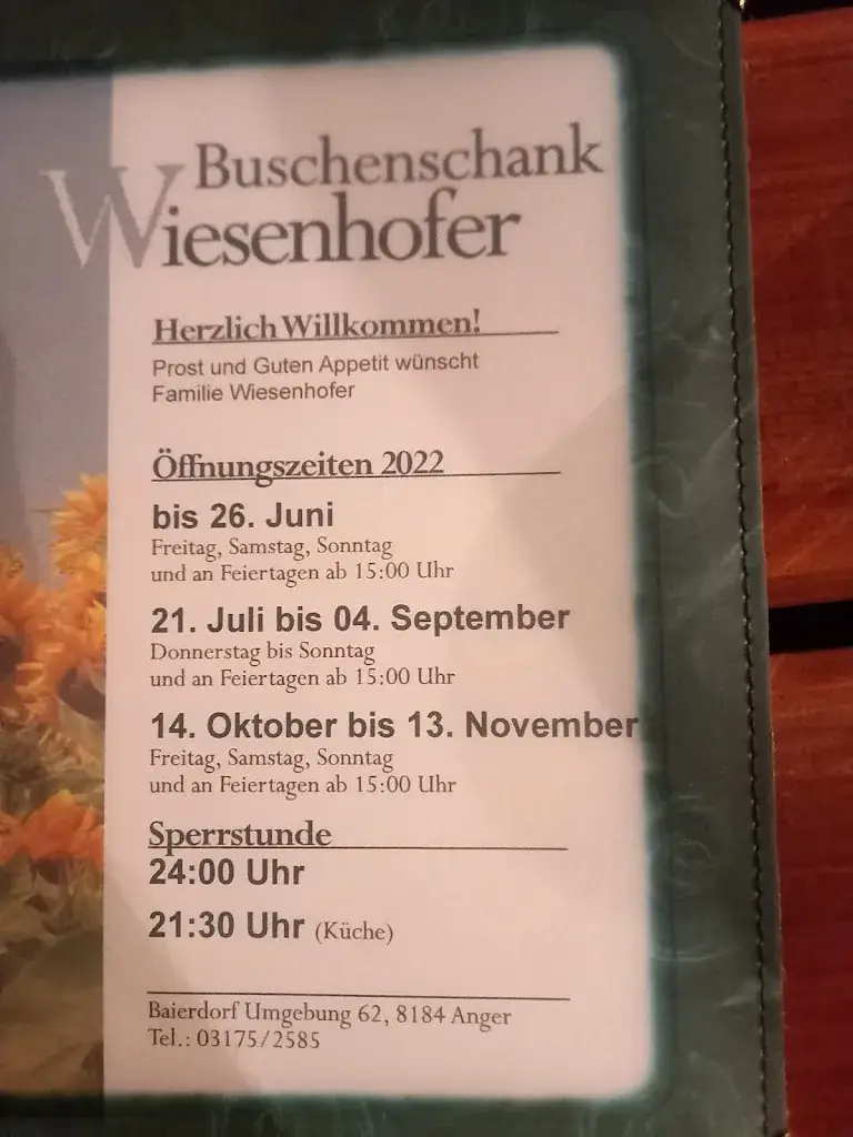 Menü_Buschenschank Wiesenhofer_Baierdorf-Umgebung_Bild_1