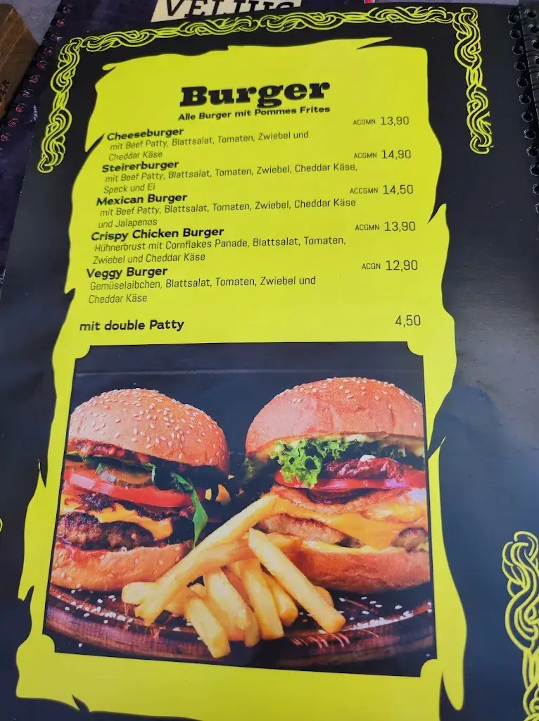 Menu_Velius Pizzeria Restaurant Bar_Auersbach_immagine_1