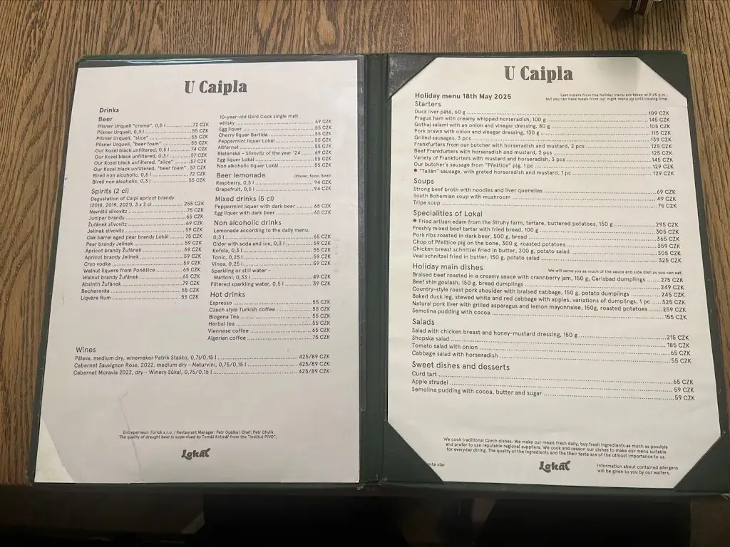 Menu_Lokál U Caipla_Brunn_immagine_1