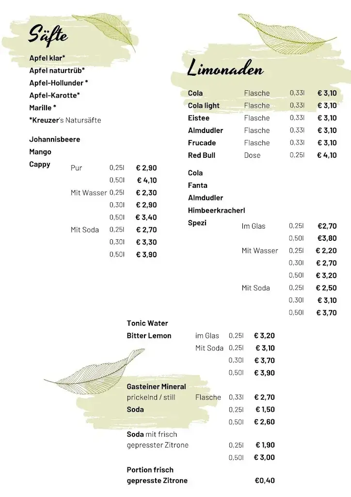 Menu_Kaffeewirtshaus Schlagers_Birkfeld_immagine_2