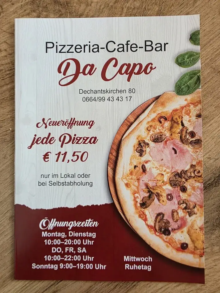 Menu_Pizzeria-Cafe-Bar Da Capo_Dechantskirchen_immagine_2