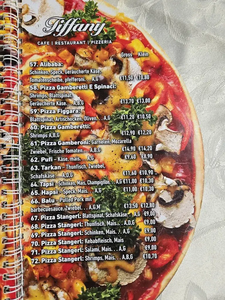 Menu_Pizzeria Tiffany_Rechnitz_immagine_1