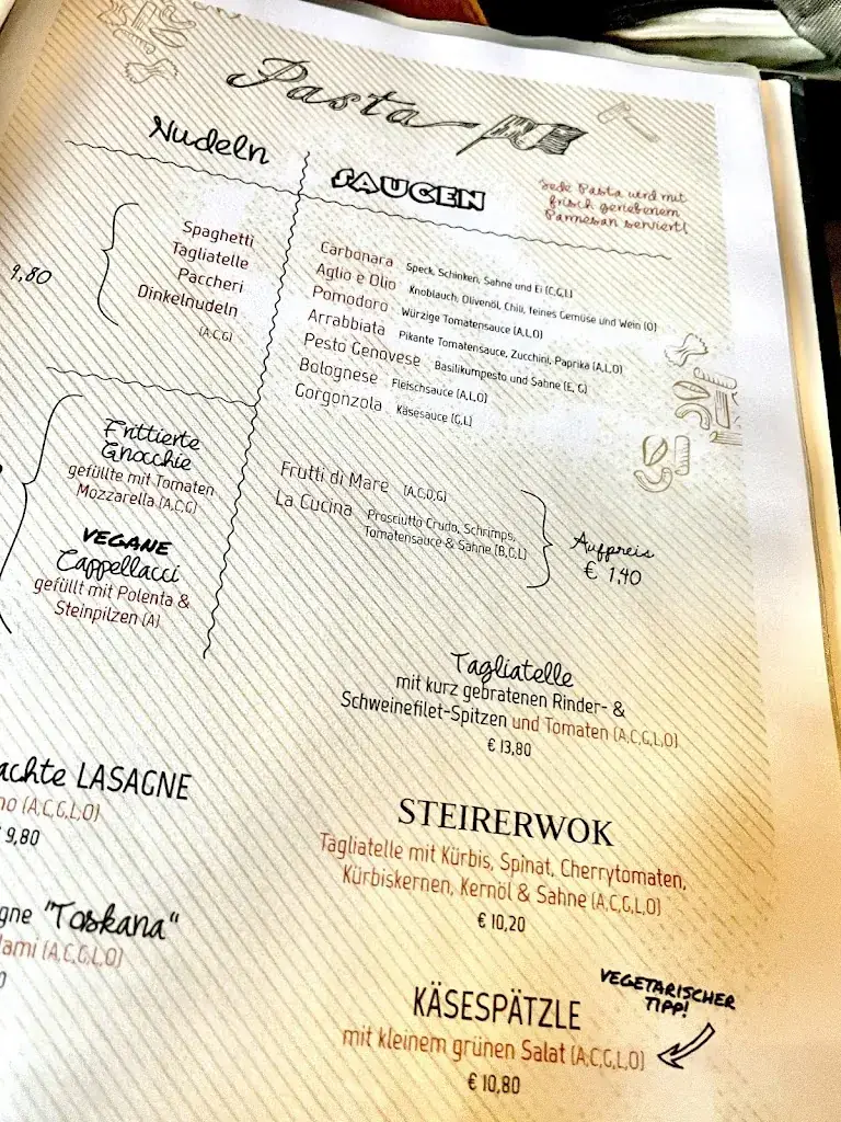 Menu_La Cucina - Hotel & Restaurant_Deutschfeistritz_image_1
