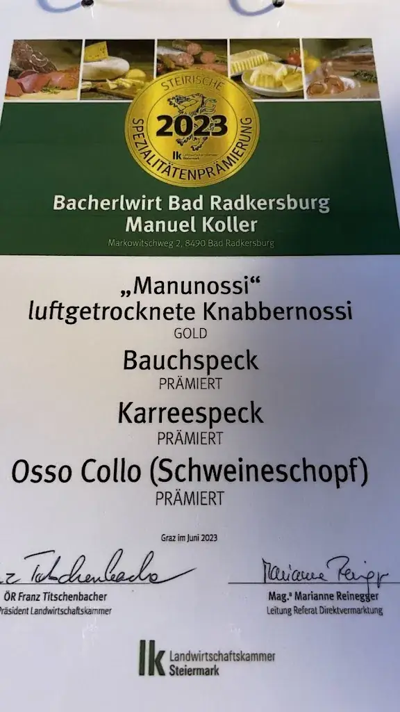 Menu_Bacherlwirt Bad Radkersburg_Bad Radkersburg_immagine_2