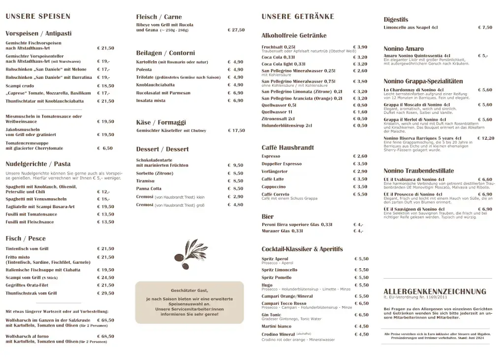 Menu_Das Altstadthaus - Enoteca, Verkaufsladen, Restaurant_Bad Radkersburg_immagine_1