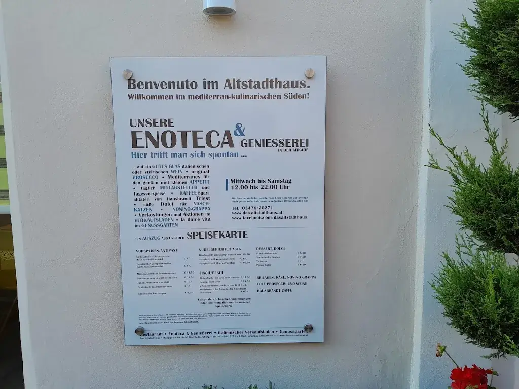 Menu_Das Altstadthaus - Enoteca, Verkaufsladen, Restaurant_Bad Radkersburg_immagine_3