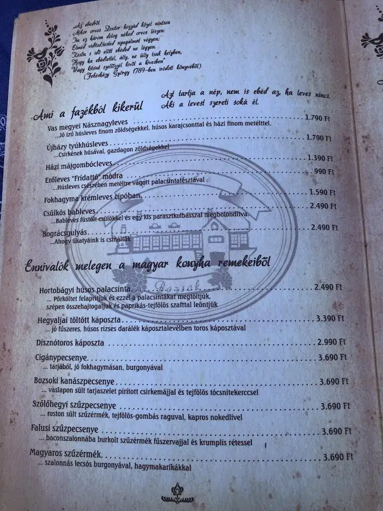 Menu_Határmenti Vigadó_Rechnitz_image_2