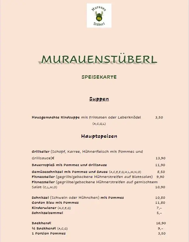 Menu_Murauen Stüberl_Bad Radkersburg_immagine_3
