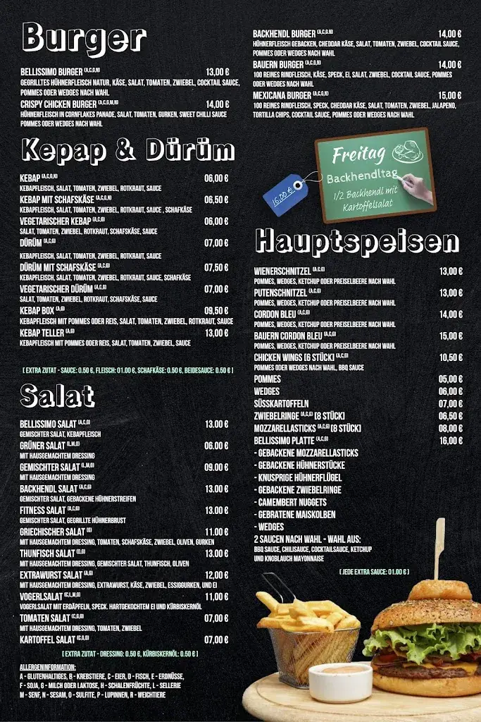 Menu_Pizzeria Bellissimo Kapfenberg_Deuchendorf_immagine_2