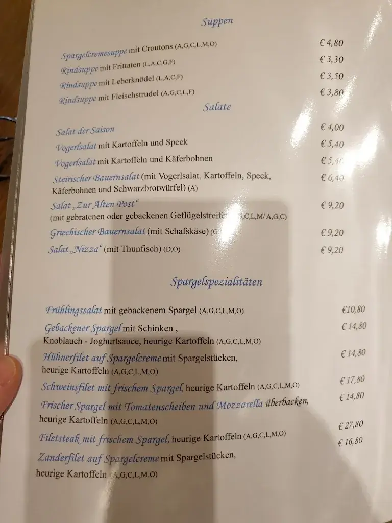 Menu_Gasthaus Zur alten Post_Bärnbach_immagine_2