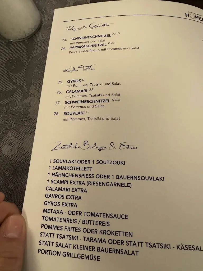 Menu_Hufer Griechisches Restaurant_Dietersdorf_immagine_2