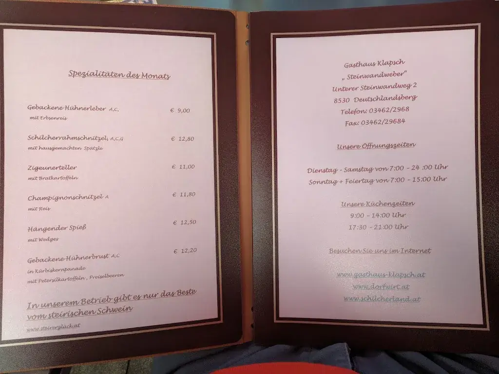 Menu_Gasthaus Klapsch_Deutschlandsberg_image_1