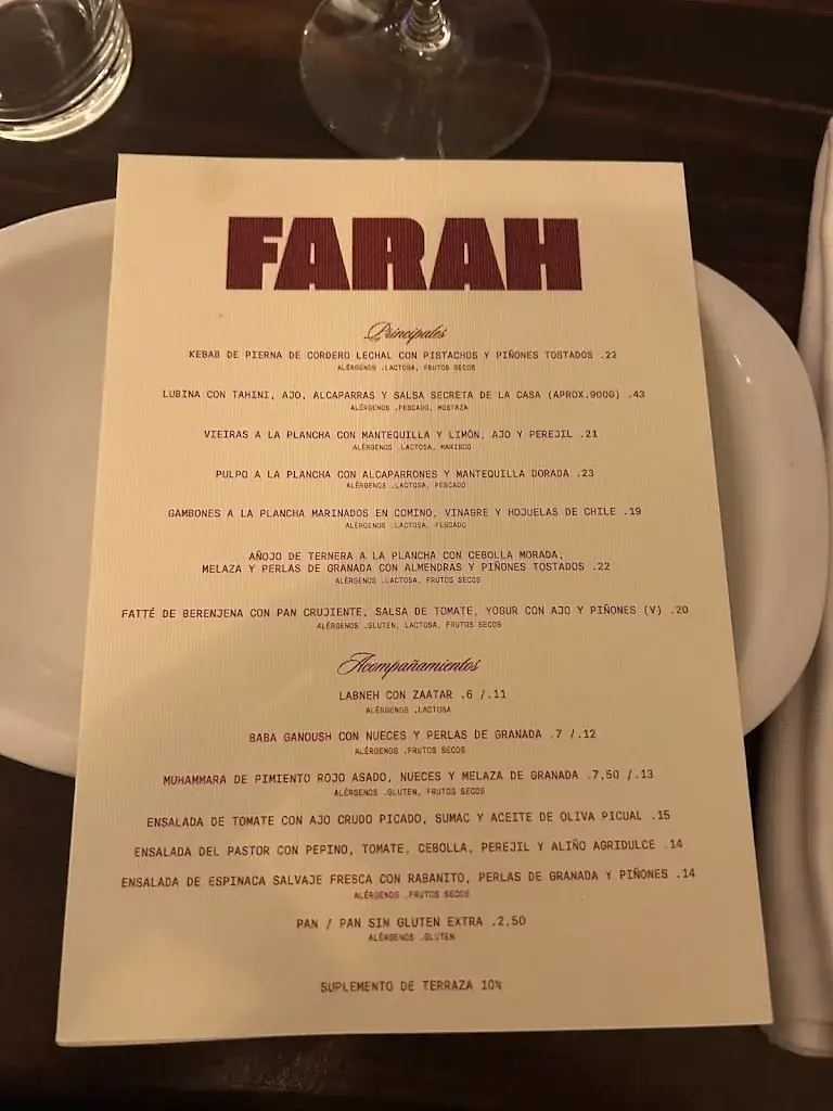 Menu_Restaurante Farah_Farrach_immagine_3