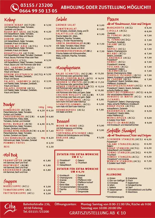 Menu_City Bistro Grill Cafe_Fehring_immagine_1
