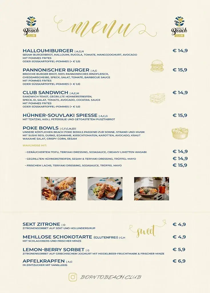 Menu_BORN TO BEACH CLUB | Podersdorf_Podersdorf am See_image_1