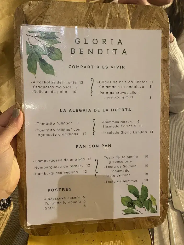 Menu_Restaurante Gloria Bendita Madrid_Freiland bei Deutschlandsberg_image_4