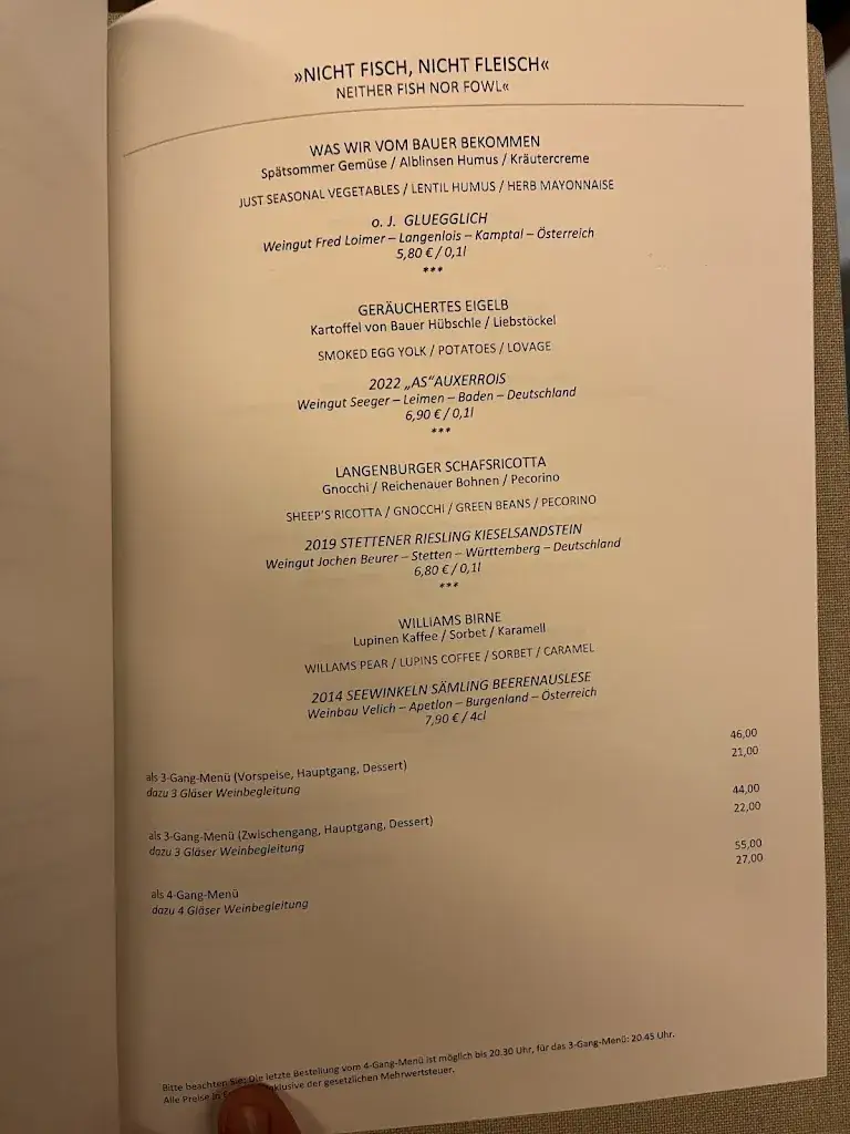 Menu_Die Speiserei im Maier_Fischbach_immagine_2