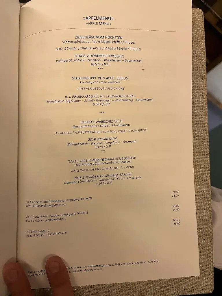 Menu_Die Speiserei im Maier_Fischbach_immagine_3
