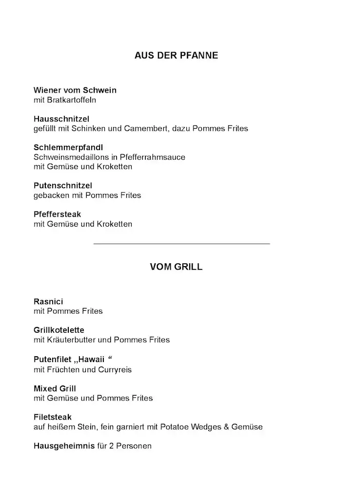 Menu_Restaurant Gästehaus Seiger_Feistritz bei Knittelfeld_image_1