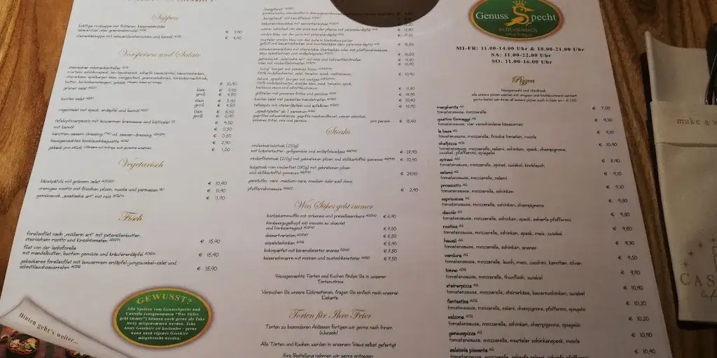 Menu_Restaurant/Gasthaus GenussSpecht_Feistritz bei Knittelfeld_image_2