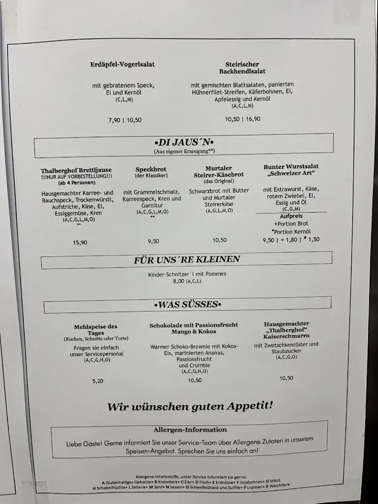 Menu_Thalberghof by Taschler_Feistritz bei Knittelfeld_immagine_1