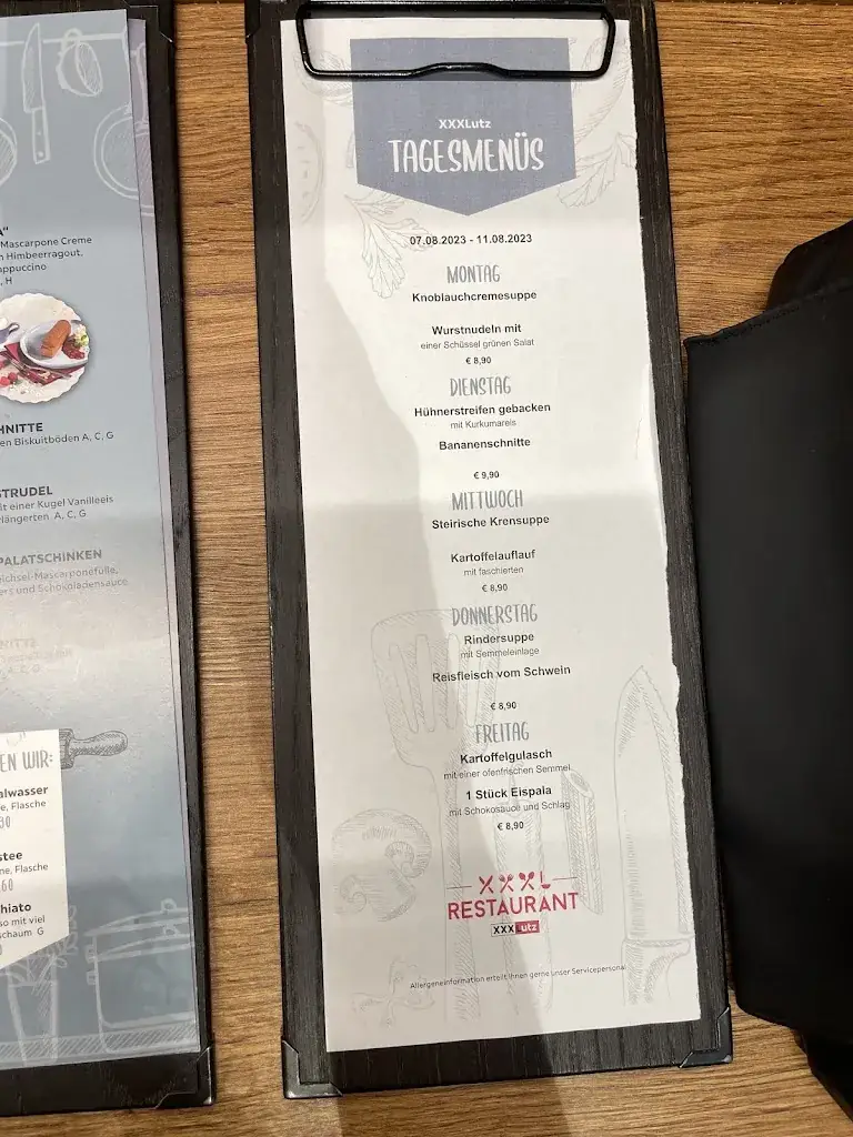 Menu_XXXLutz Restaurant Knittelfeld_Feistritz bei Knittelfeld_image_1