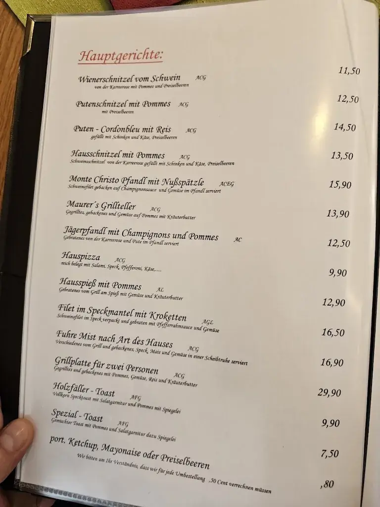 Menu_Cafe-Restaurant Monte Christo_Feistritz bei Knittelfeld_image_1