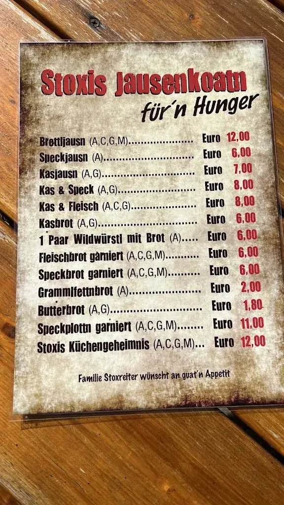 Menu_Stoxi's Mostschänke_Fohnsdorf_image_1