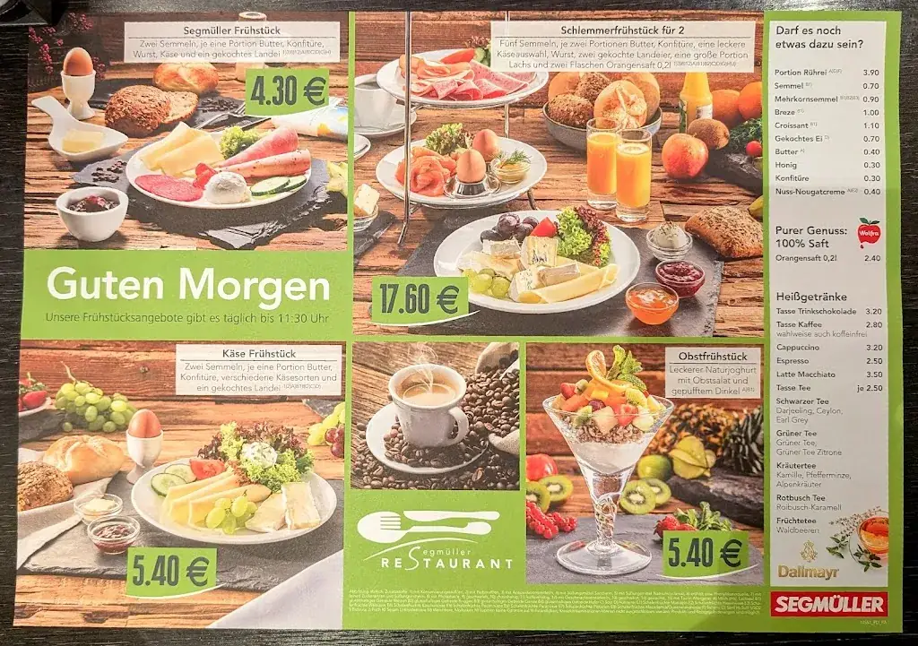 Menu_Segmüller's Restaurant_Friedberg_image_1