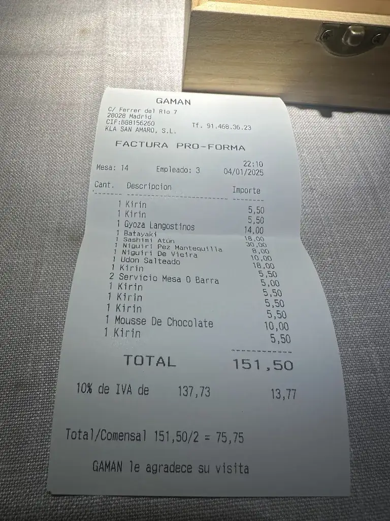 Gam Shot_GAMAN I Restaurante Nikkei Madrid by Luis Arévalo_Gasen_review