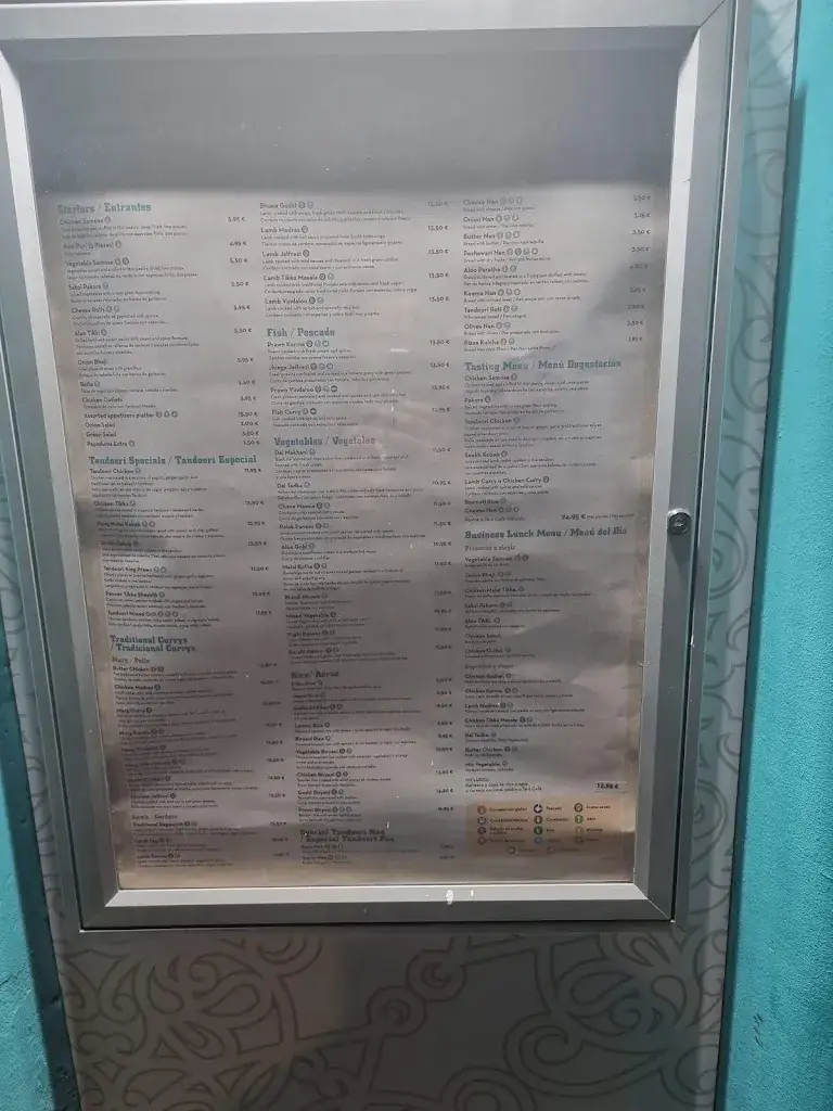 Menu_Curry Masala Restaurante Hindú_Garanas_immagine_3