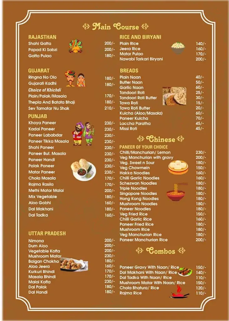 Menu_RajGharana: The Heritage Food Villa_Garanas_image_1