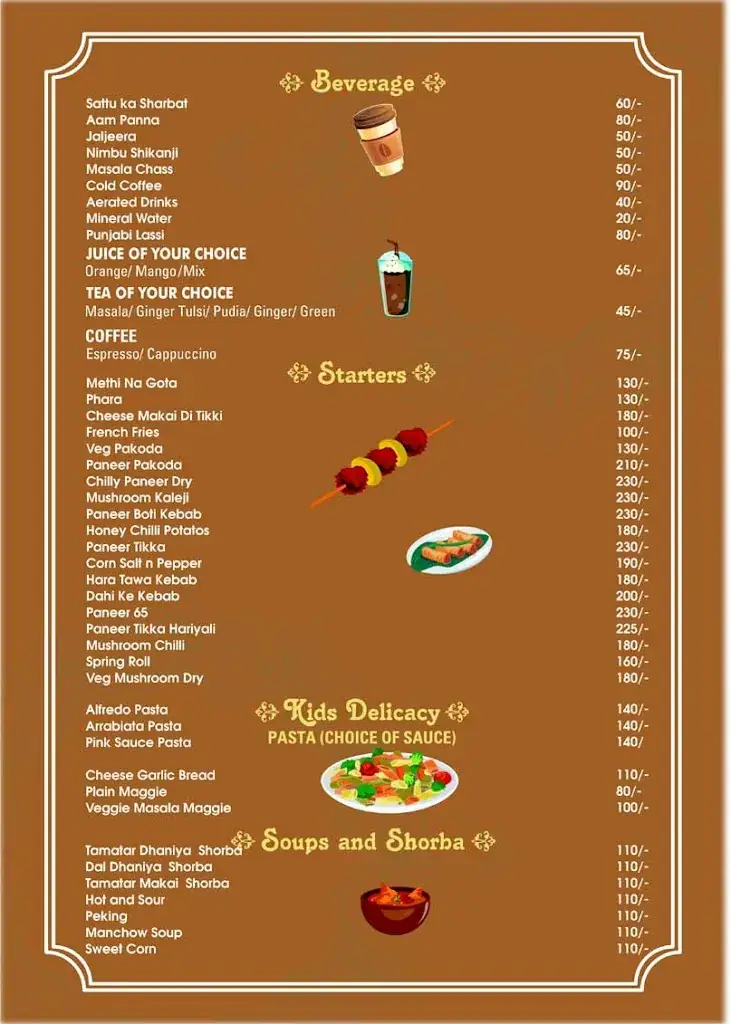 Menu_RajGharana: The Heritage Food Villa_Garanas_image_3