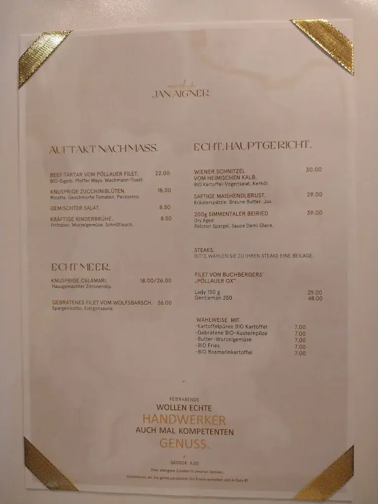 Menu_echt JAN AIGNER. Genusshandwerk im Forum Kloster_Gleisdorf_imagen_1