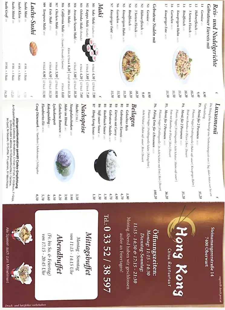 Menu_Restaurant Hong Kong_Politischer Bezirk Oberwart_image_2