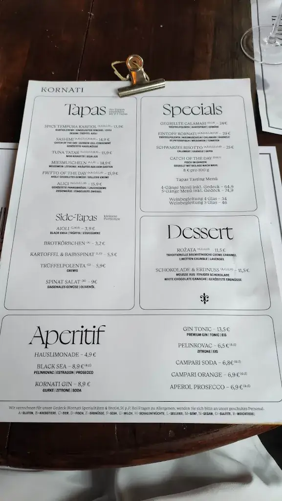 Menu_Restaurant Kornati_Geidorf_immagine_1