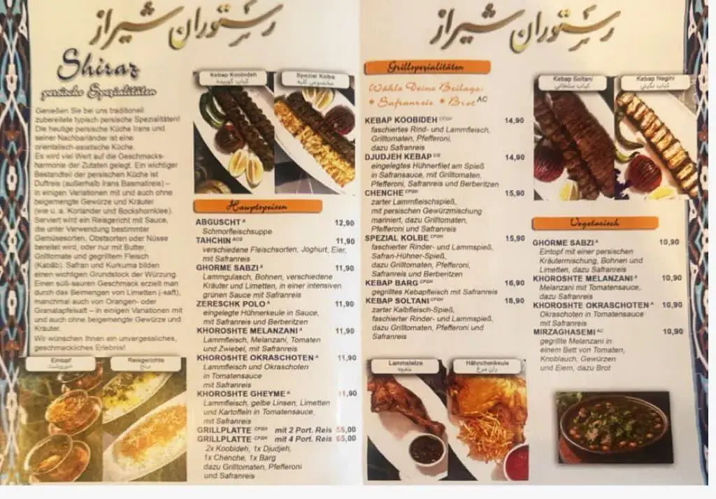 Menu_Persisches Restaurant Shiraz_Geidorf_image_1