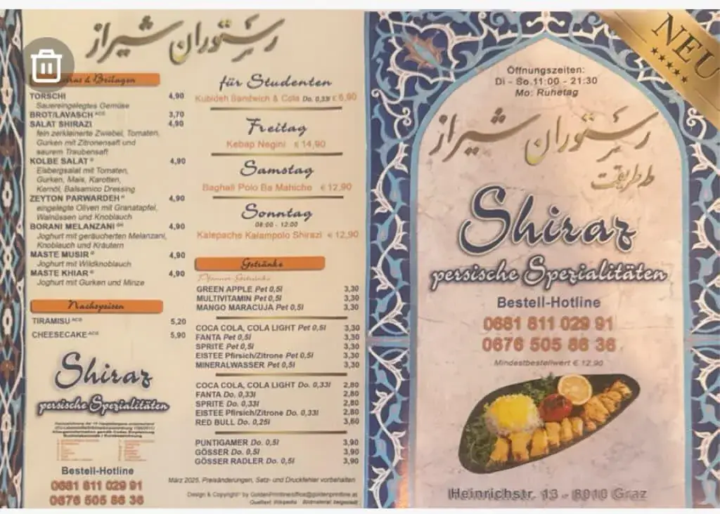 Menu_Persisches Restaurant Shiraz_Geidorf_image_2