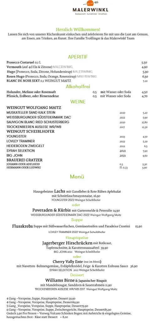 Menu_Malerwinkl Restaurant + Kunsthotel + Vinothek_Hatzendorf_image_2