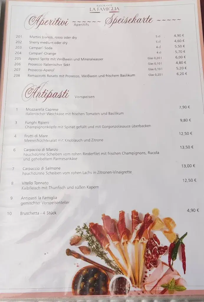 Menu_Ristorante La Famiglia_Hartmannsdorf_image_1