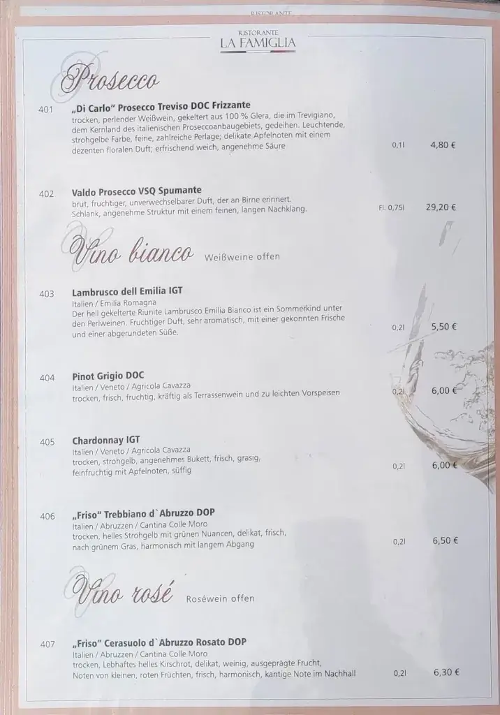 Menu_Ristorante La Famiglia_Hartmannsdorf_image_2
