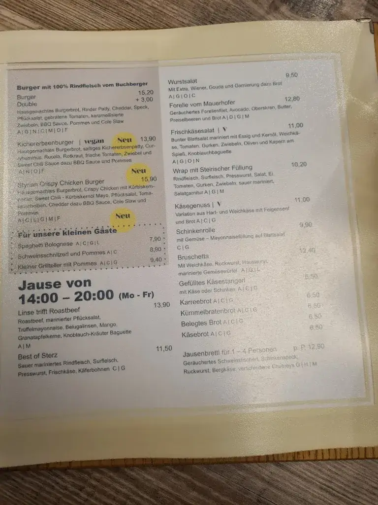 Menu_zum „STERZ