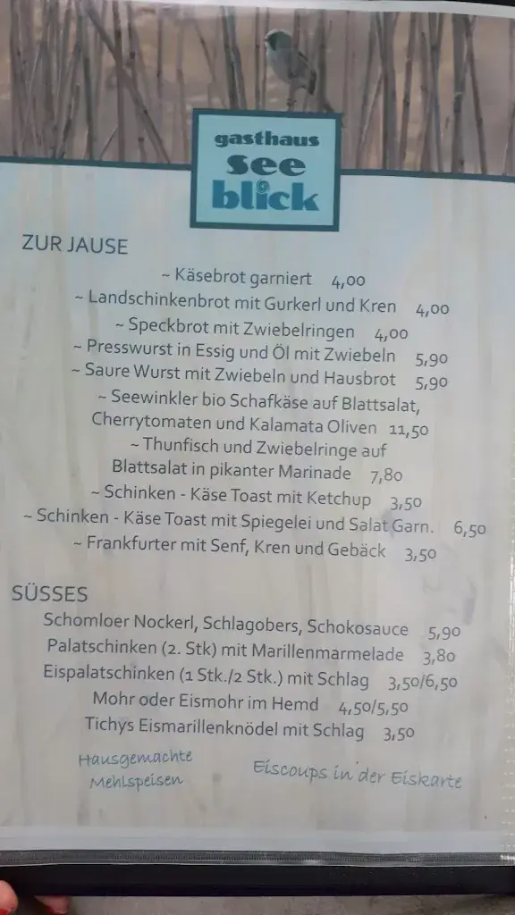 Menu_Gasthaus Seeblick - Luzia Skerlan_Sankt Andrä am Zicksee_image_4