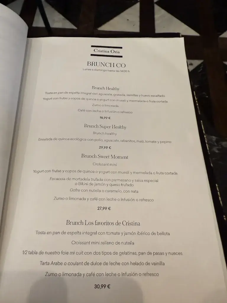 Menu_Cristina Oria Restaurante & Tienda Gourmet_Haus_image_1