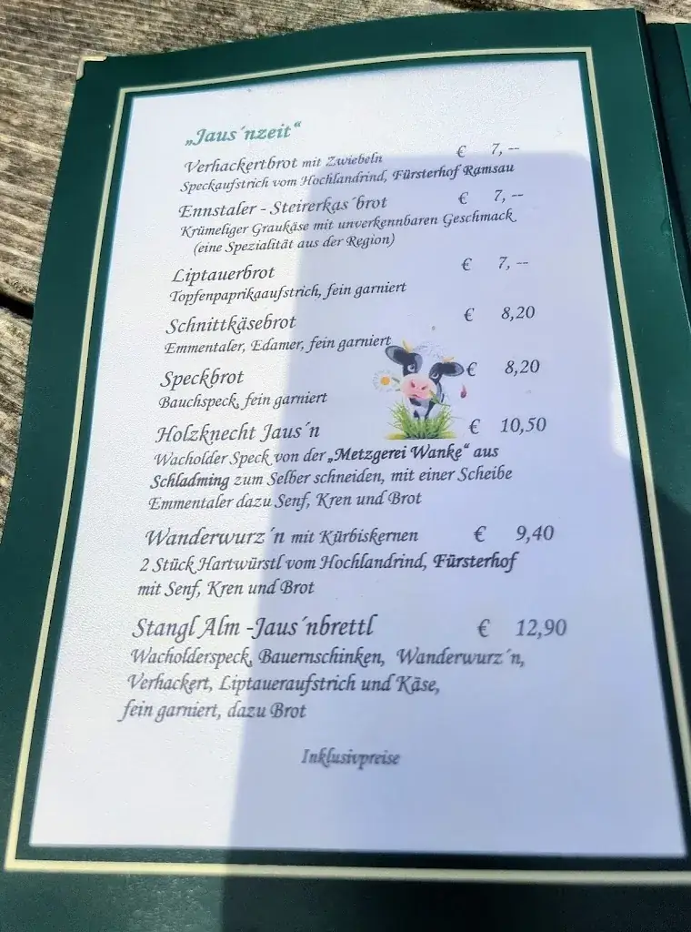 Menu_Stangl Alm im Gumpental_Haus im Ennstal_imagen_1