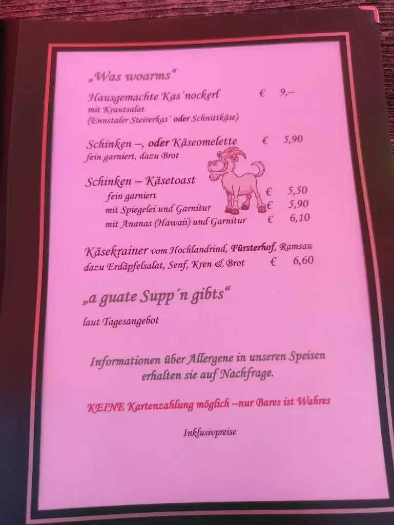 Menu_Stangl Alm im Gumpental_Haus im Ennstal_imagen_4