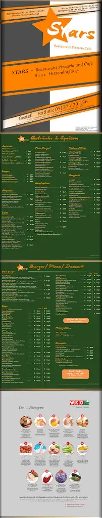Menu_STARS Restaurant Pizzeria Cafe_Hitzendorf_image_3